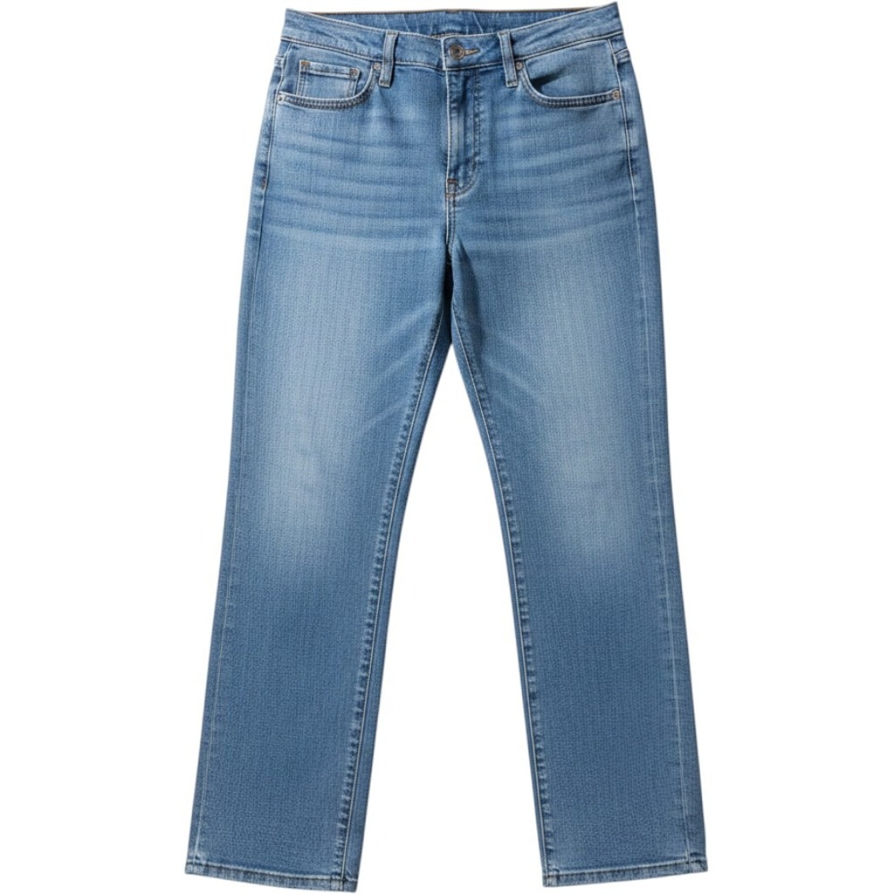 Gloria Vanderbilt Amanda High Rise Straight Leg Blue Jeans Womens 18 Medium Wash